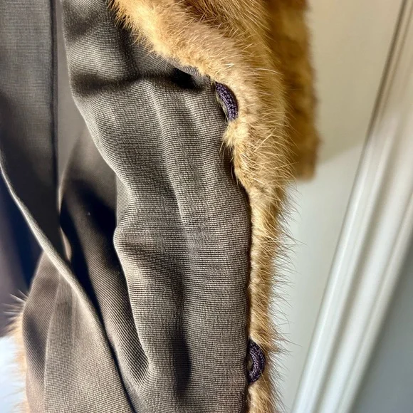 🍸”Buffums” Vintage Mink Fur Shrug/Cape Size L/XL - Picture 15 of 16
